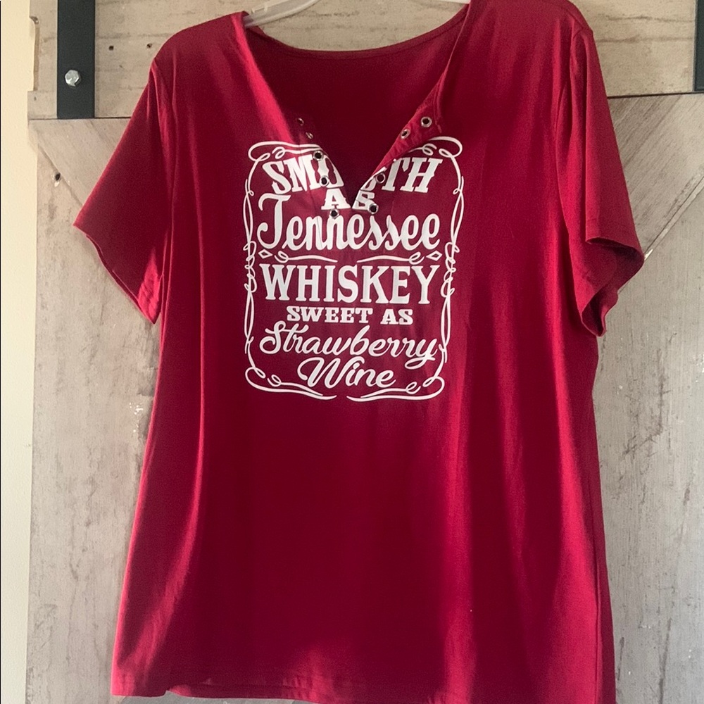 Red Graphic Short Sleeve Relaxed T-Shirt